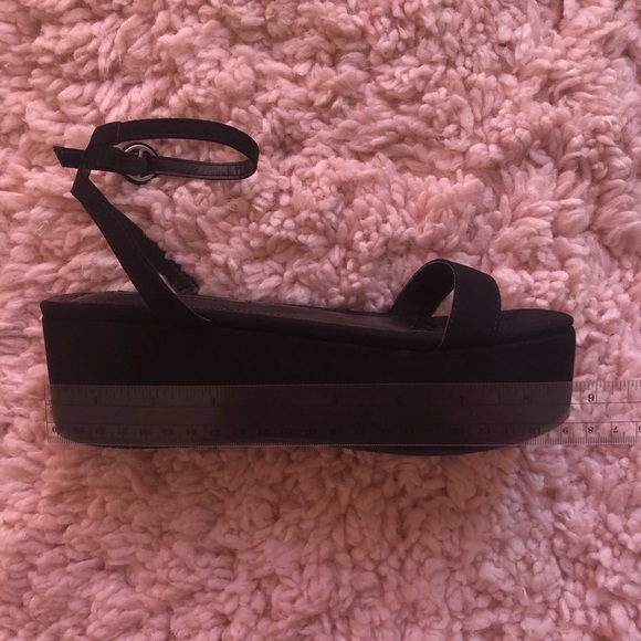 Dolls Kill Platform Strappy Faux-Suede Sandals - Picture 4 of 16